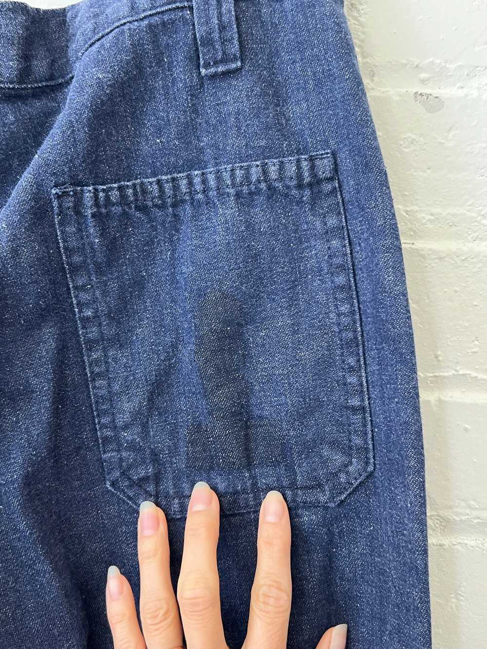 70s Wide Leg Jeans, Size 10 - image 9