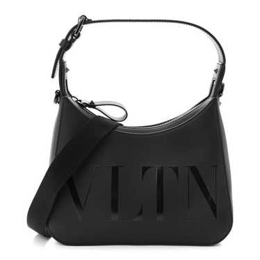 VALENTINO GARAVANI Calfskin VLTN Print Shoulder Ba