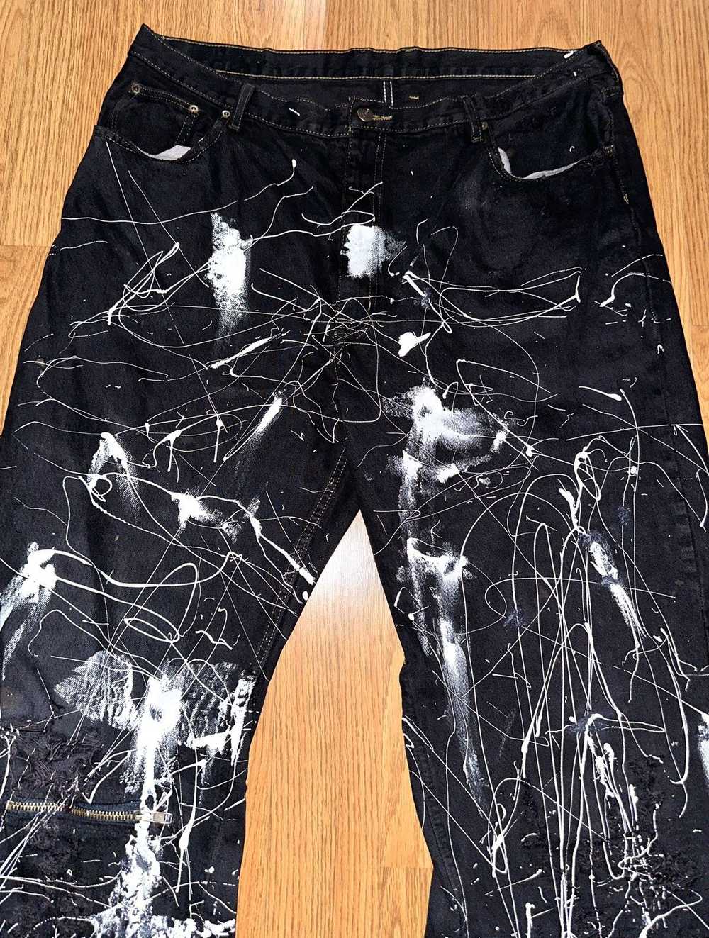 Japanese Brand Paint Splattered Denim - image 2