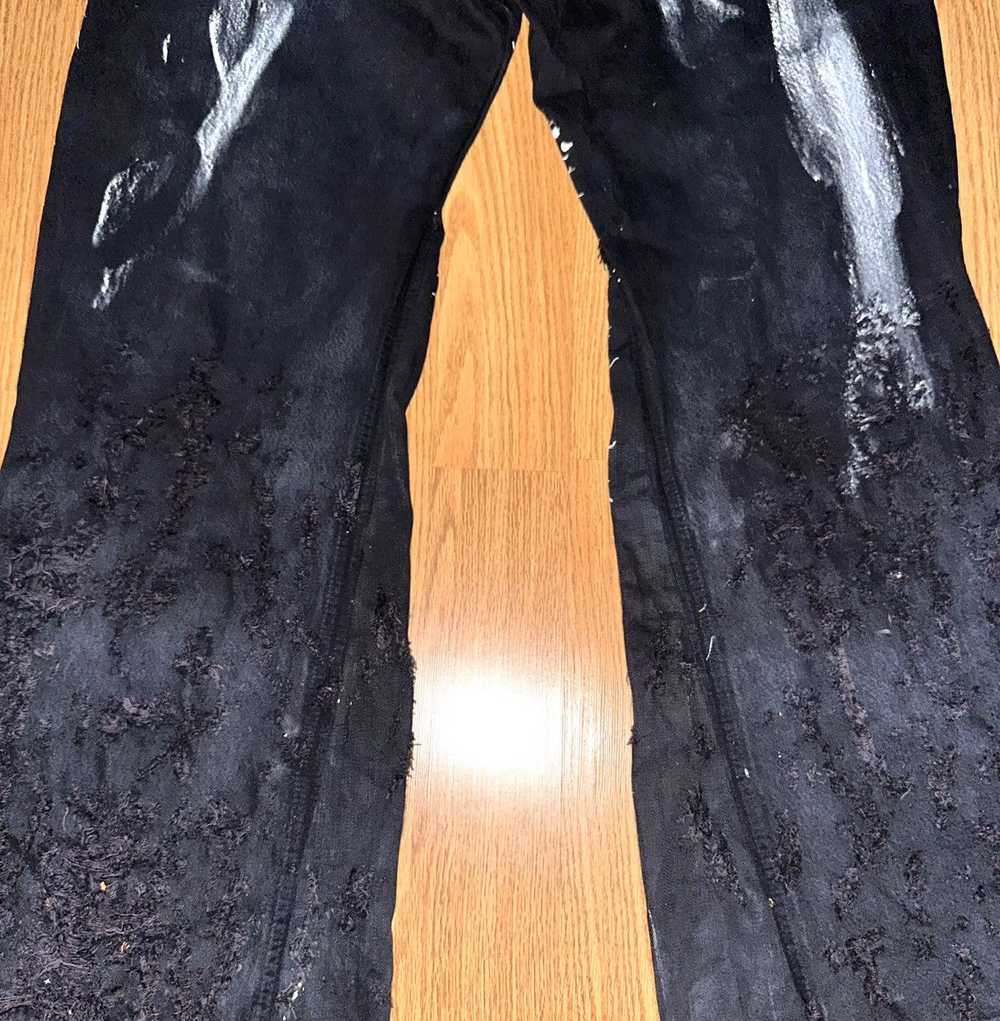 Japanese Brand Paint Splattered Denim - image 8