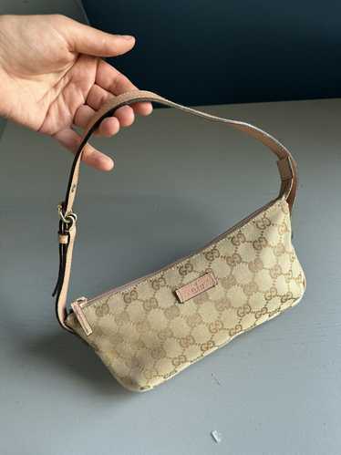 Gucci × Vintage Baby Pink Gucci Boat Pochette