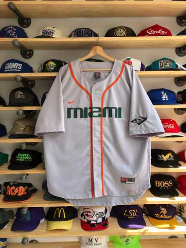 Vintage Nike University Of Miami Hurricanes Baseba