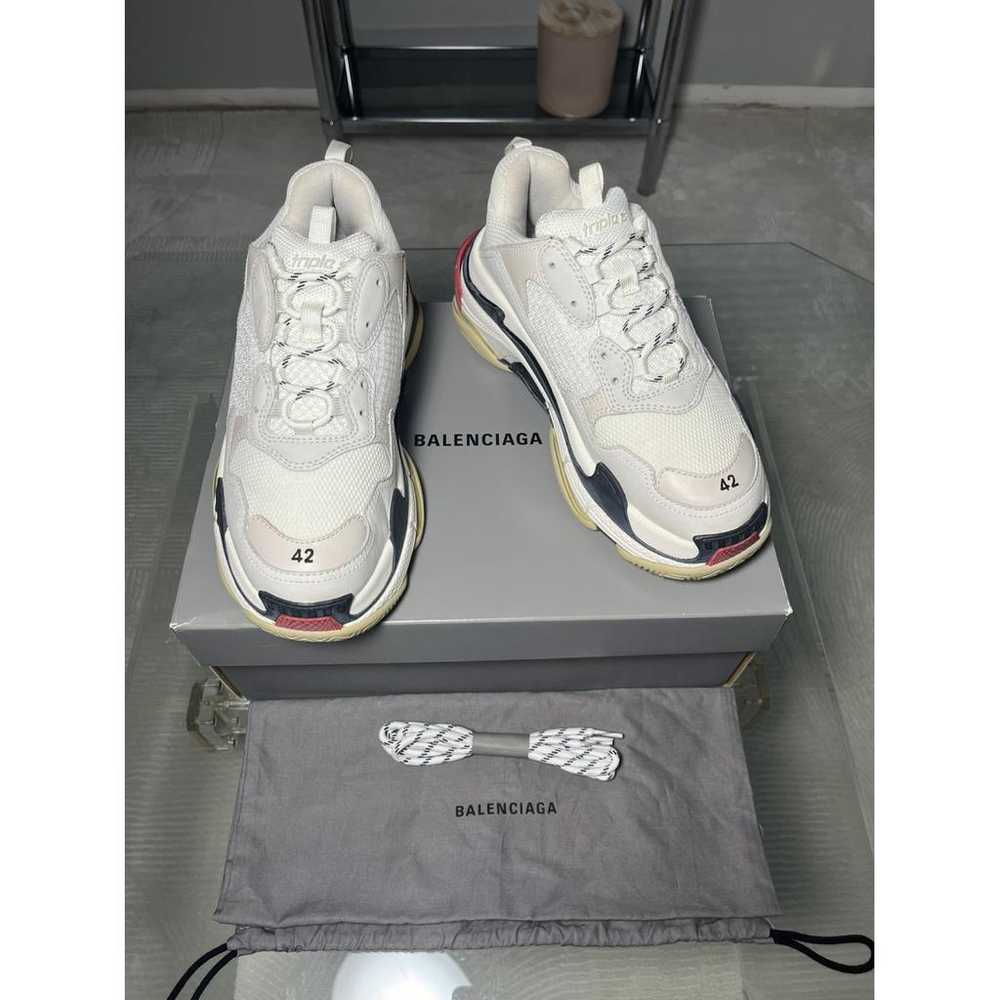 Balenciaga Triple S leather low trainers - image 5