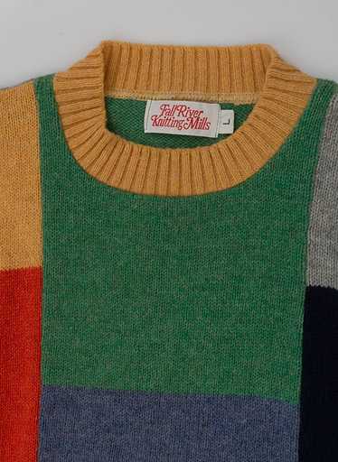 1970s Color Block Patchwork Sweater