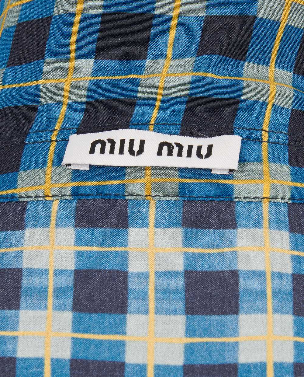 Tops Miu Miu Tartan Button Up Shirt - image 4