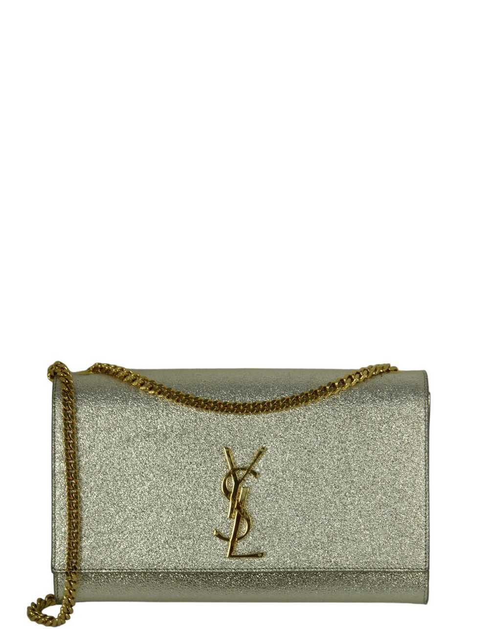 Saint Laurent Light Gold Small Monogram Kate Cros… - image 4