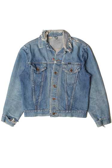 Vintage Thrashed Wrangler Denim Jacket (1990s)