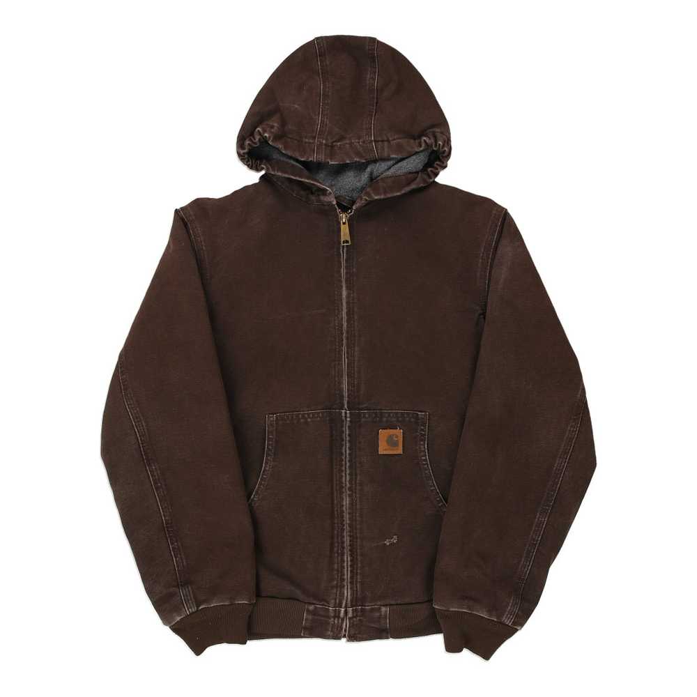 Age 13 Carhartt Jacket - XL Brown Cotton Blend - image 1