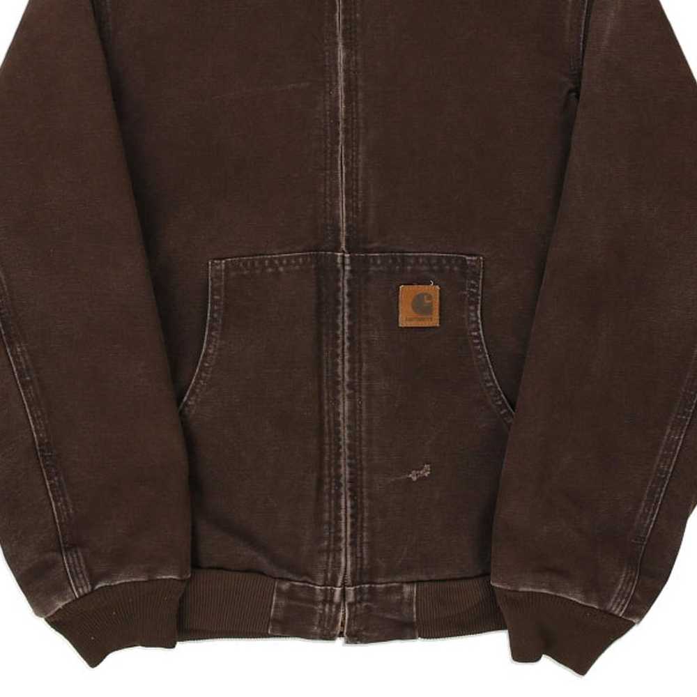 Age 13 Carhartt Jacket - XL Brown Cotton Blend - image 5