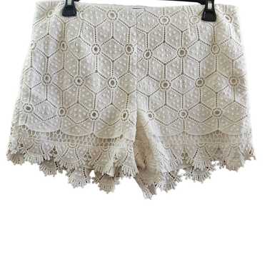 Dolce Vita Cream Lace Eyelet Shorts Size 8 - image 1