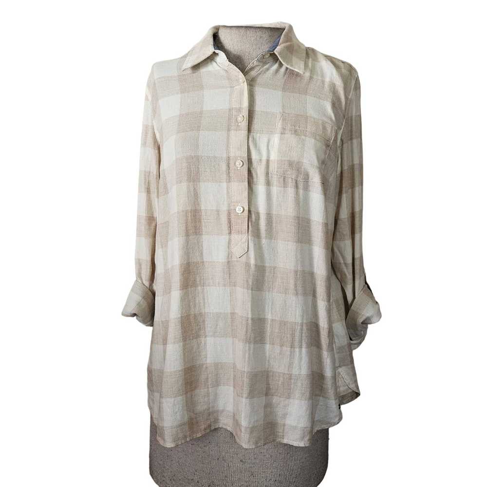 Tommy Hilfiger Tommy Hilfiger Plaid Blouse Size M… - image 1