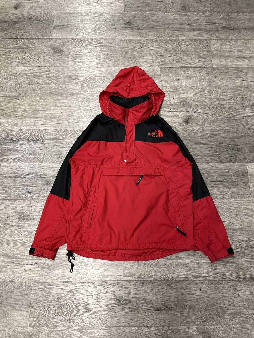 The North Face × Vintage Red the north face wind … - image 1