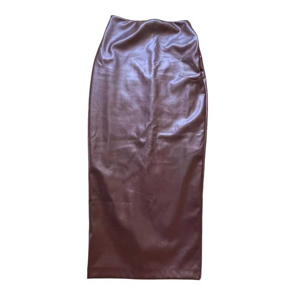 Nookie Vegan leather mid-length skirt - image 2