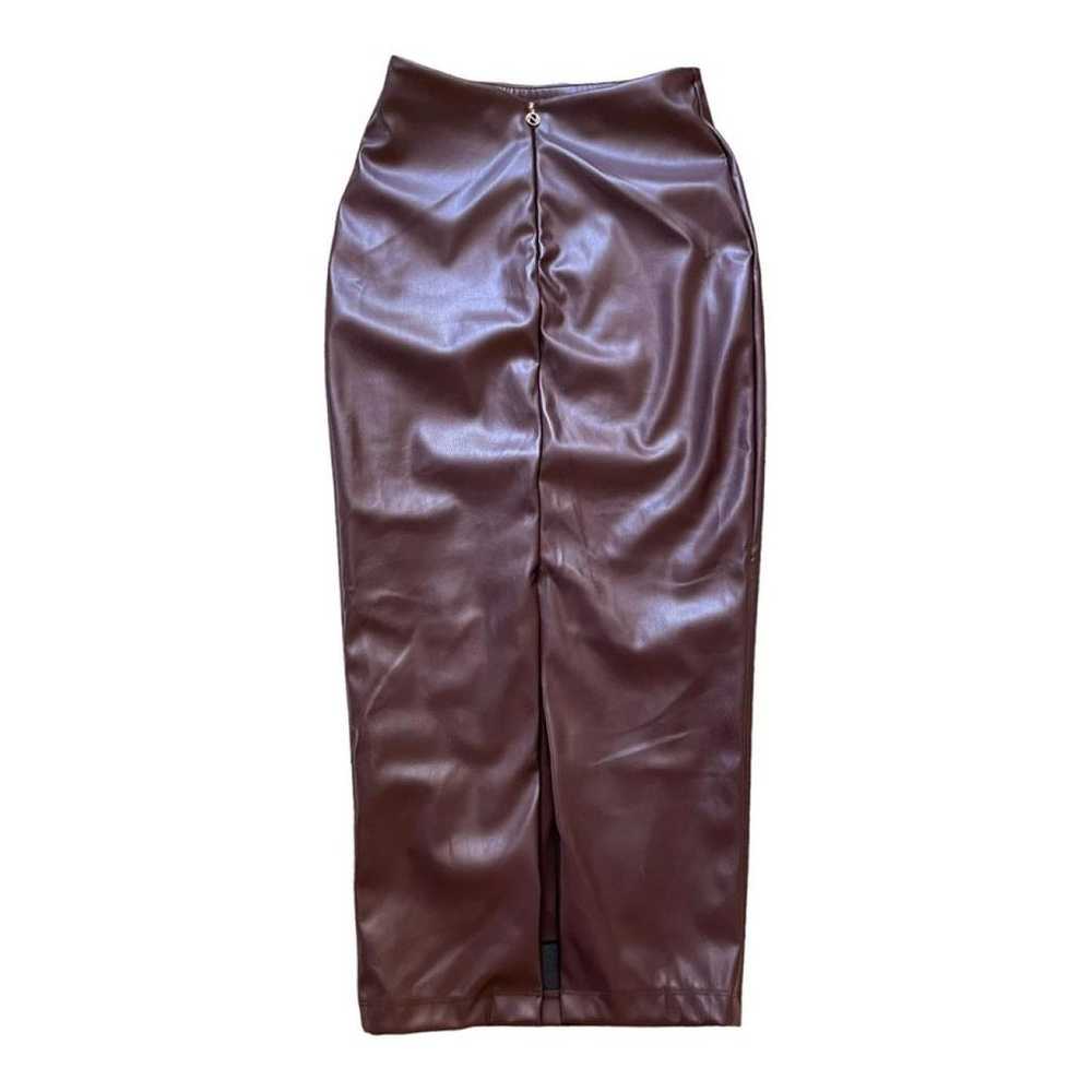 Nookie Vegan leather mid-length skirt - image 3