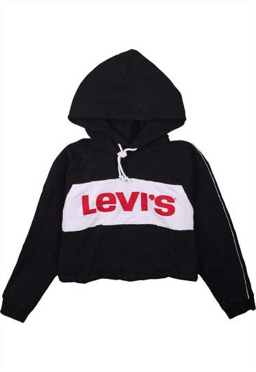 Vintage 90's Levi's Hoodie Crop Spellout - image 1