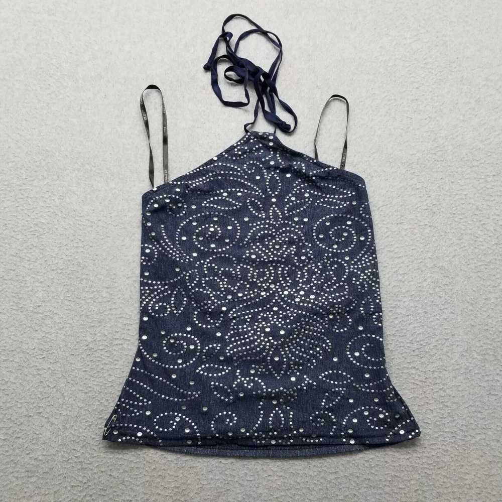 Casadei Eletra Casadei Tank Top Womens Small Blue… - image 1