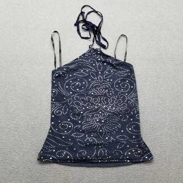 Casadei Eletra Casadei Tank Top Womens Small Blue… - image 1