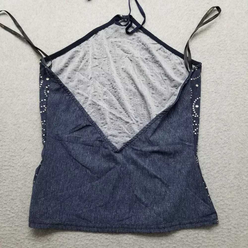 Casadei Eletra Casadei Tank Top Womens Small Blue… - image 2