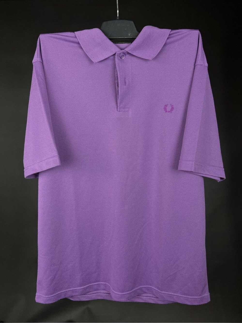 Fred Perry × Vintage Fred Perry Purple Combed Cot… - image 1