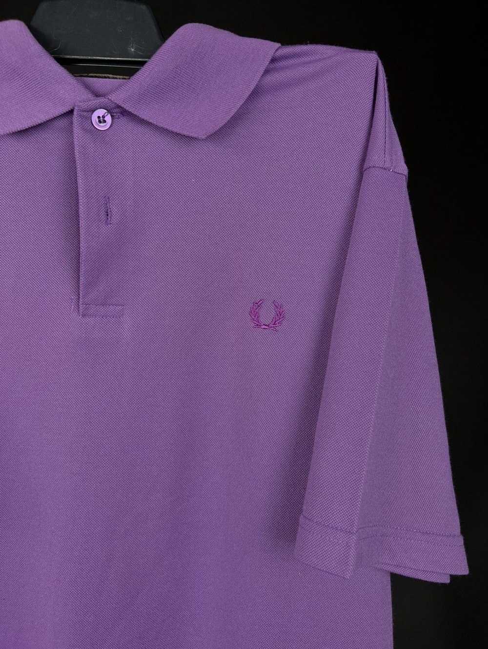 Fred Perry × Vintage Fred Perry Purple Combed Cot… - image 2