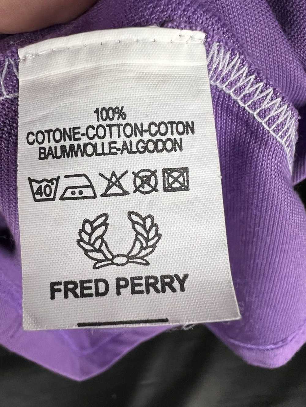 Fred Perry × Vintage Fred Perry Purple Combed Cot… - image 4