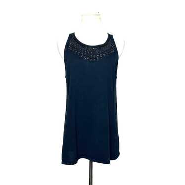 Magaschoni Magaschoni black embellished sleeveles… - image 1