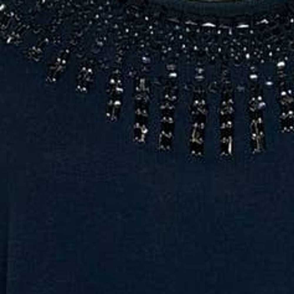 Magaschoni Magaschoni black embellished sleeveles… - image 5