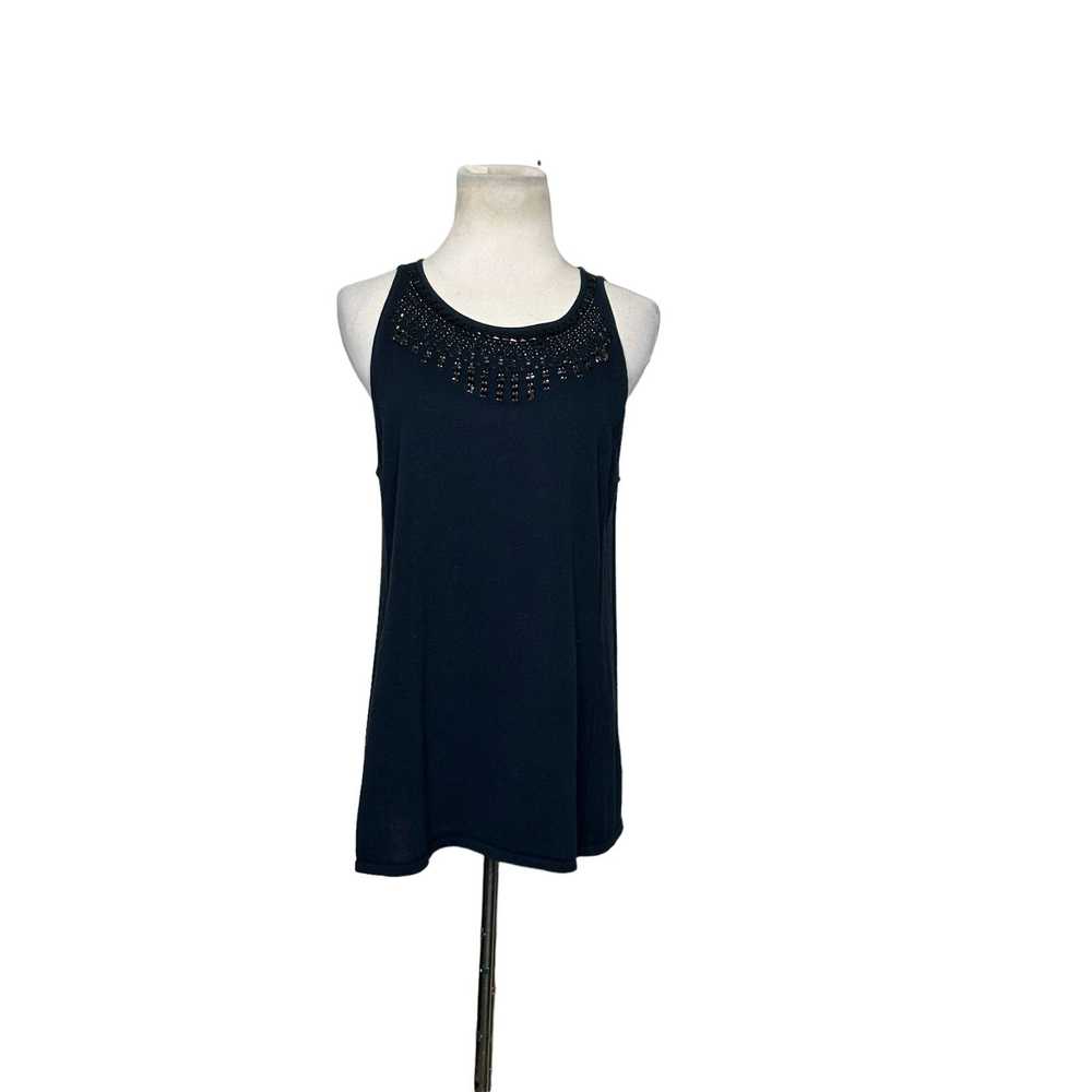 Magaschoni Magaschoni black embellished sleeveles… - image 9