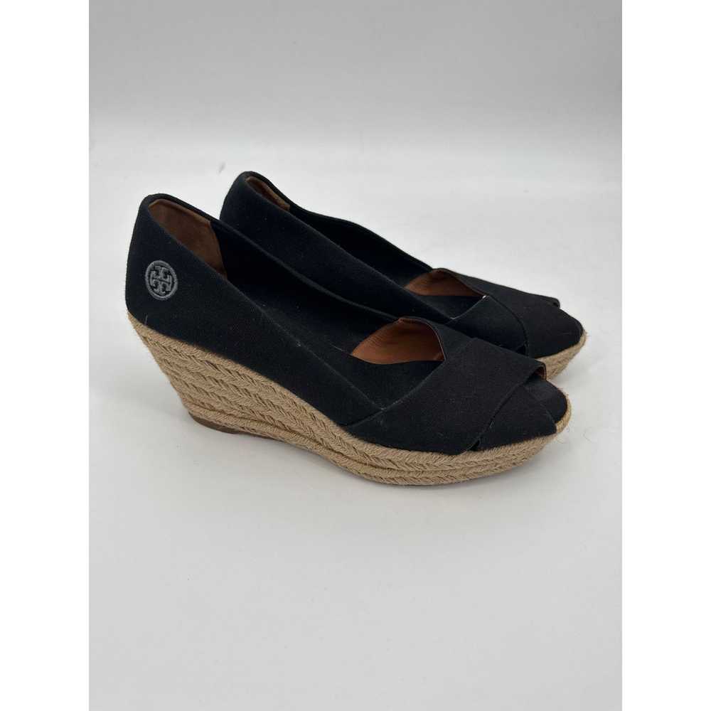 Tory Burch Tory Burch Filipa Black Canvas Espadri… - image 1