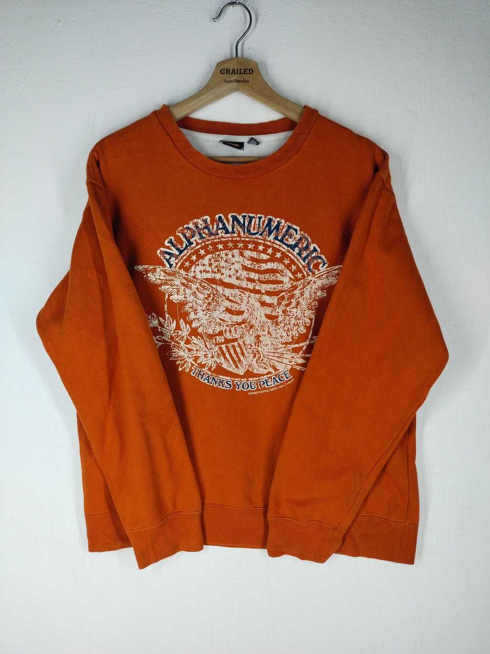 Alpha Numeric Clothing ORANGE SWEATSHIRT ALPHA NU… - image 1