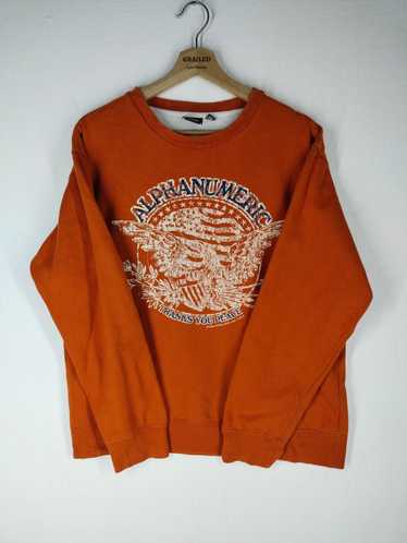 Alpha Numeric Clothing ORANGE SWEATSHIRT ALPHA NU… - image 1