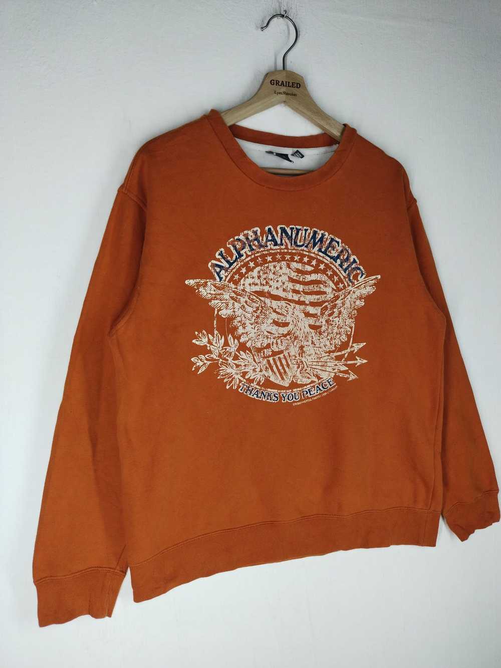 Alpha Numeric Clothing ORANGE SWEATSHIRT ALPHA NU… - image 5