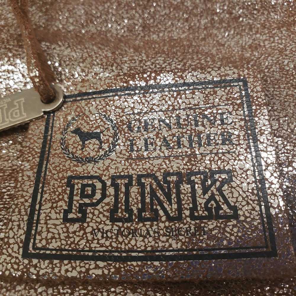 Rare Victoria's Secret PINK Vintage Purse Gold Ge… - image 3