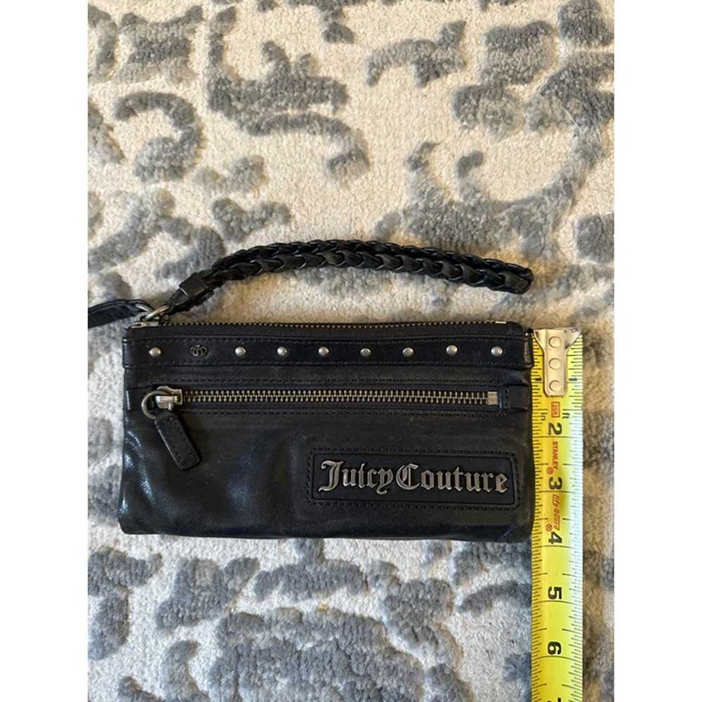 Vintage black leather Juicy Couture wristlet - image 3