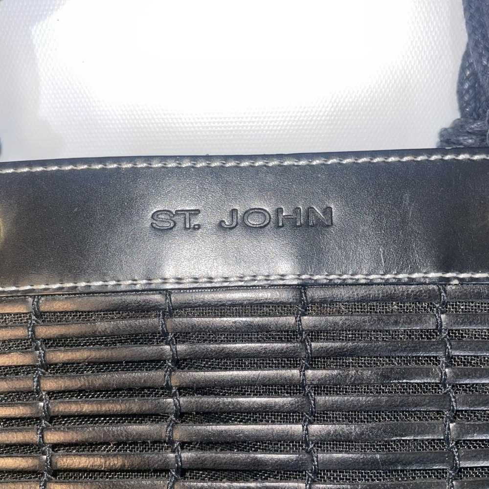 st john handbag small black vintage bag made in I… - image 12