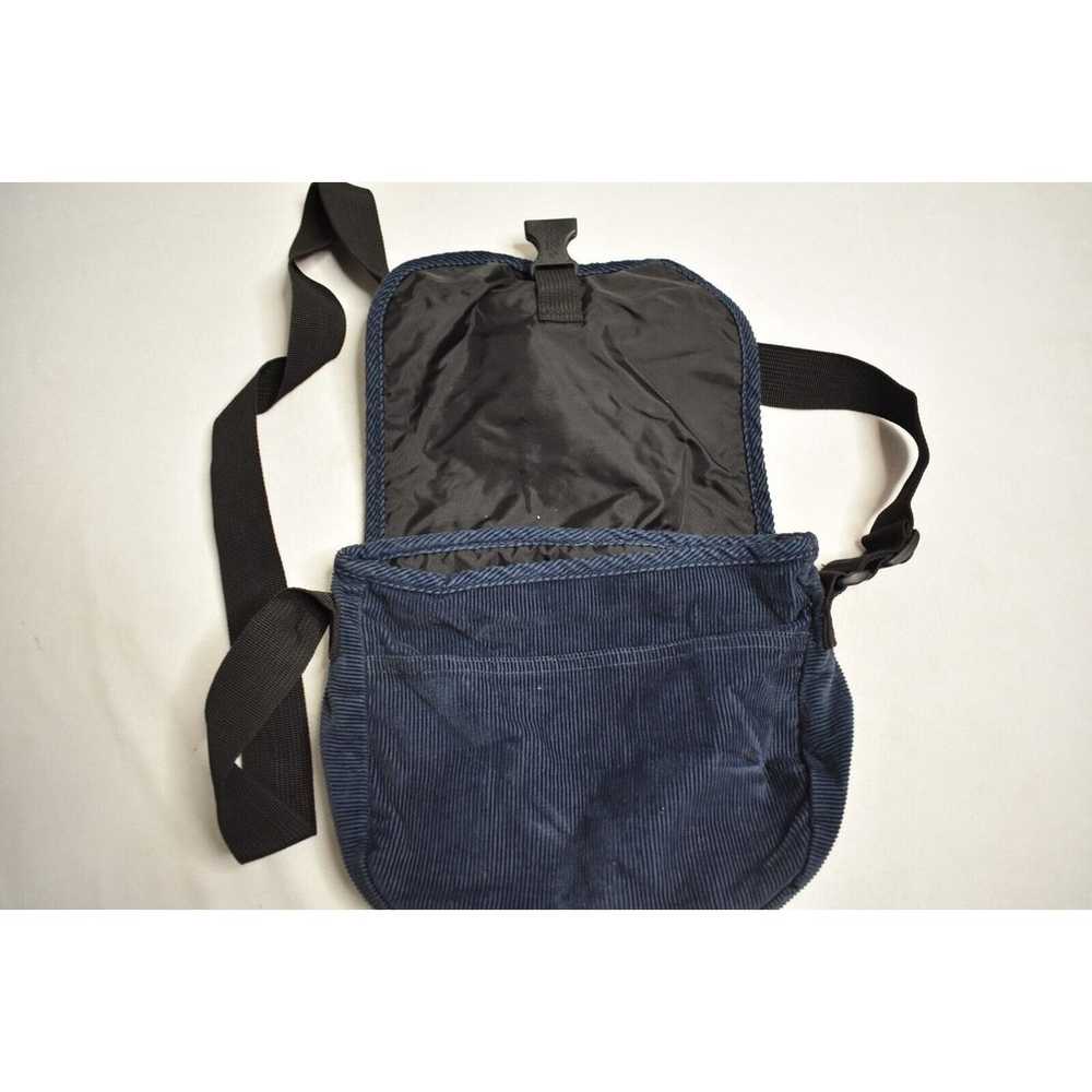 Jansport Corduroy Crossbody Bag Blue Y2K Adjustab… - image 6