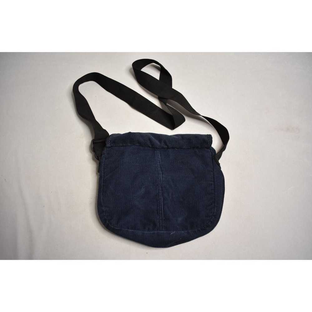 Jansport Corduroy Crossbody Bag Blue Y2K Adjustab… - image 9