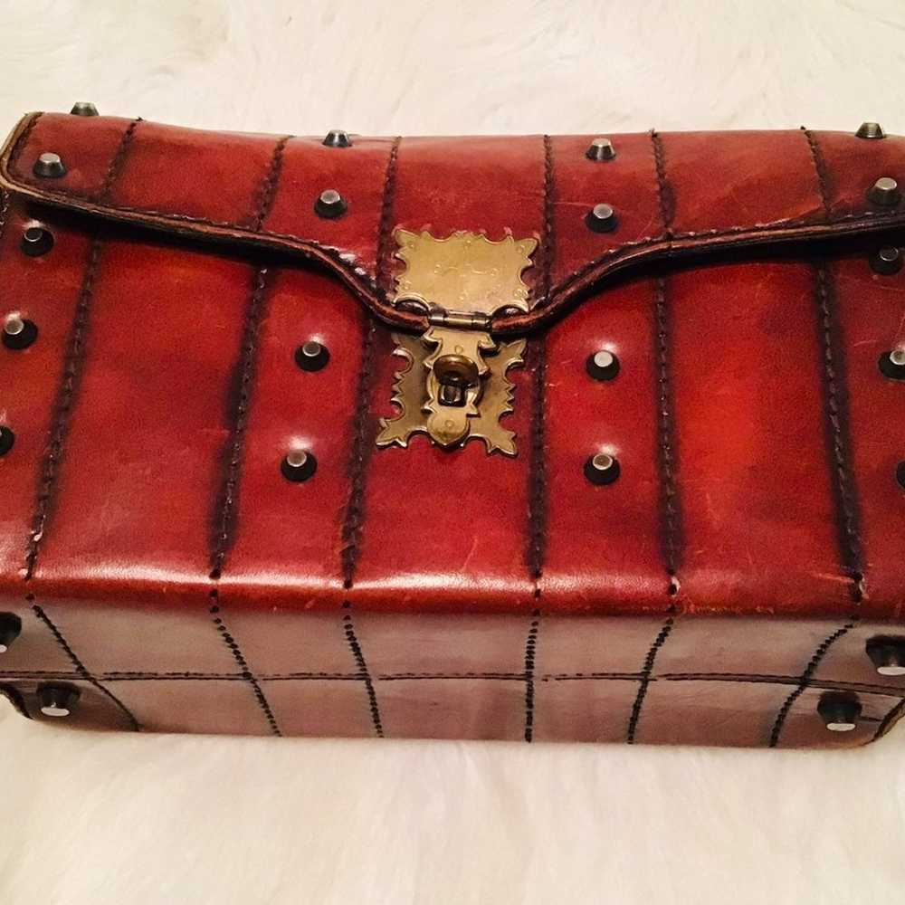 Vintage Thalhimers Box Purse/Makeup Bag - image 1