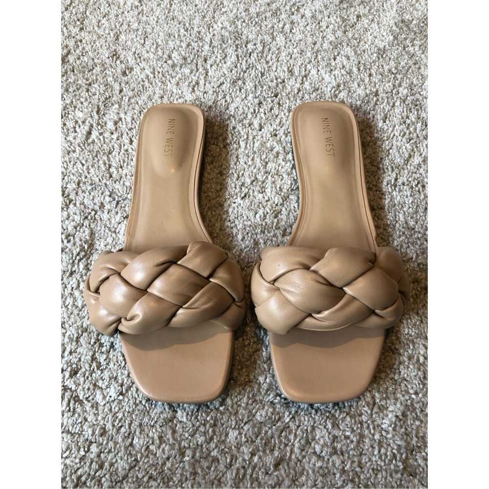 Nine West Nine West Women’s Pink Braided Flat Sandals Size 9M
