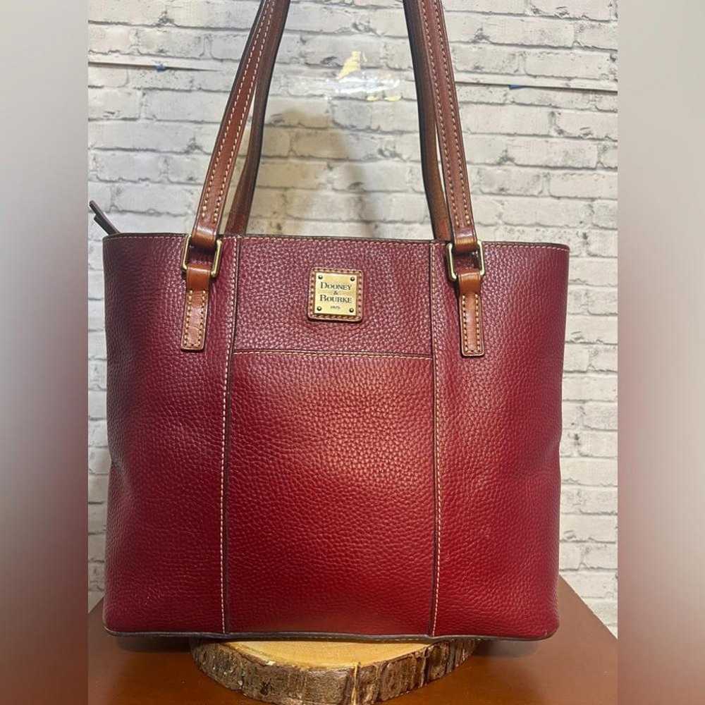 Dooney & Bourke Leather Cranberry Shoulder Bag - image 12