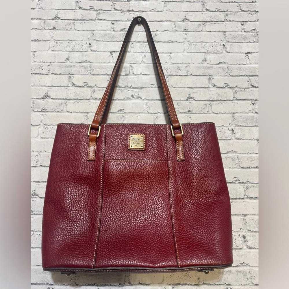 Dooney & Bourke Leather Cranberry Shoulder Bag - image 1