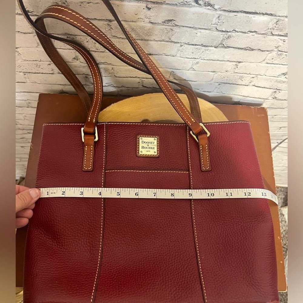 Dooney & Bourke Leather Cranberry Shoulder Bag - image 4