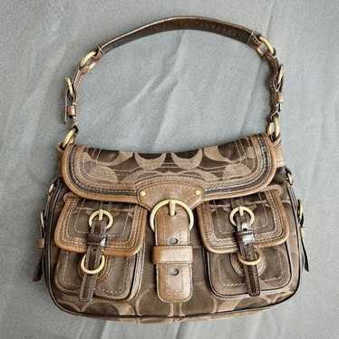 Coach vintage brown legacy signature shoulder bag 