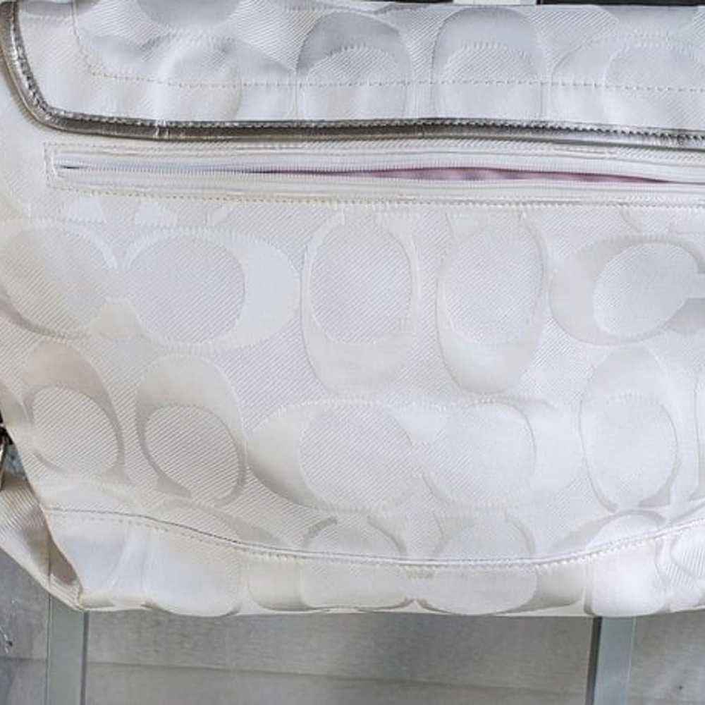 Like New Coach Signature C's White  Computer Bag … - image 2