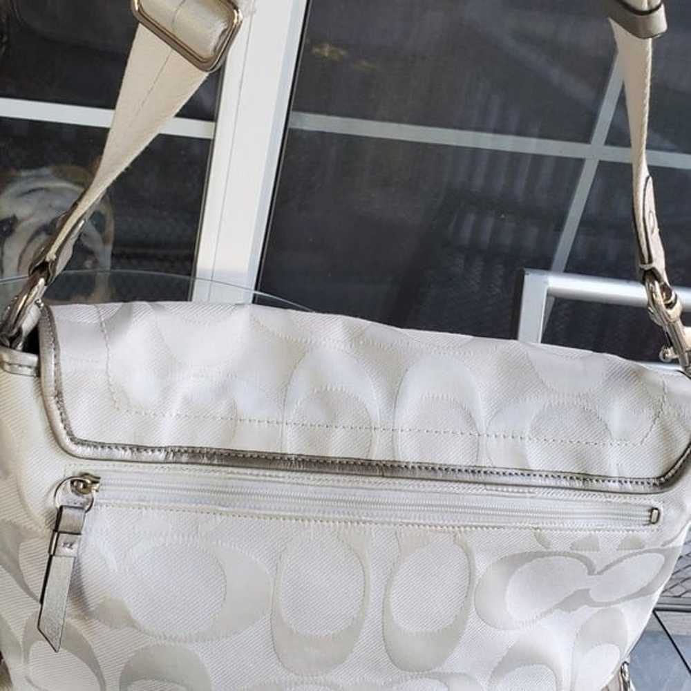 Like New Coach Signature C's White  Computer Bag … - image 6