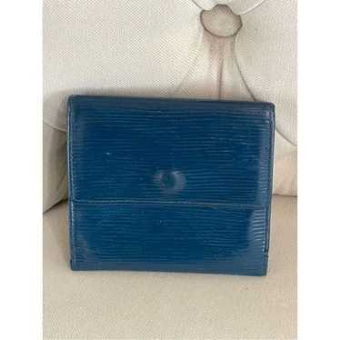 Louis Vuitton blue Epi Elise compact wallet - image 1