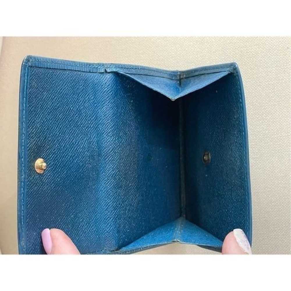 Louis Vuitton blue Epi Elise compact wallet - image 6