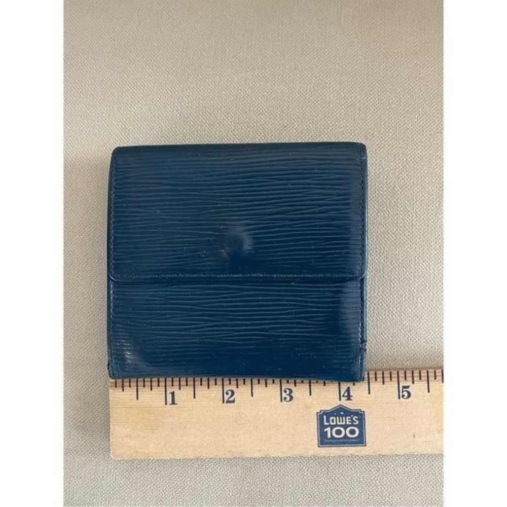 Louis Vuitton blue Epi Elise compact wallet - image 8