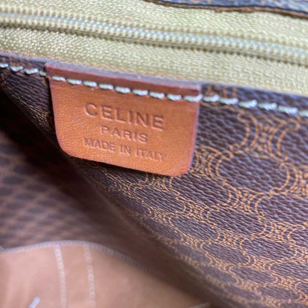 【Excellent Condition】Celine Shoulder Bag A4 Leath… - image 12