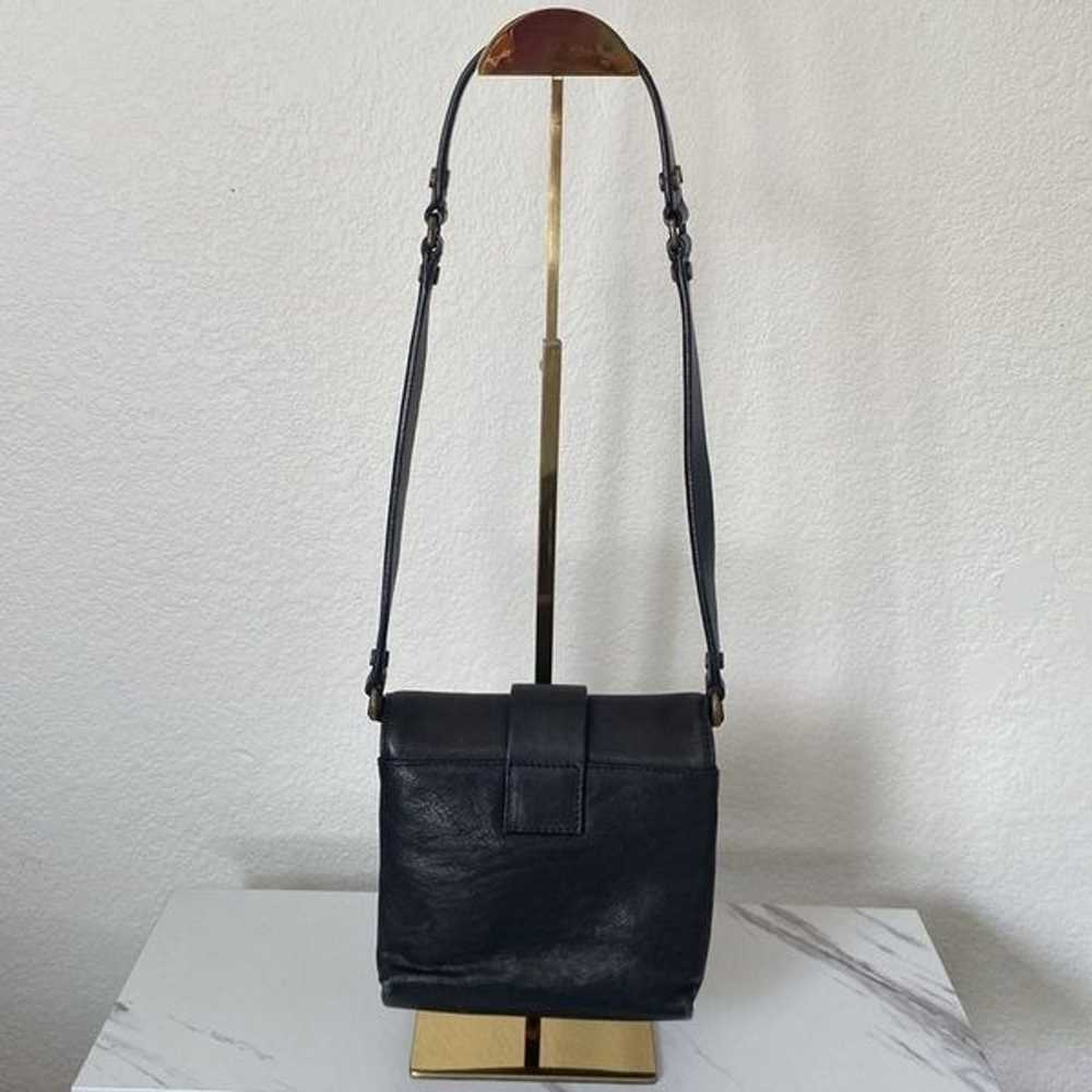 Vintage Lanvin Black Leather Mini Square Shoulder… - image 5